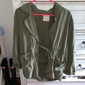 Green army jacket